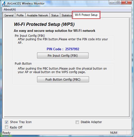 4.6 Wi-Fi Protected Setup (WPS) The Wi-Fi Protected Setup (WPS) is a new and easy way to configure the encryption for your wireless network clients.