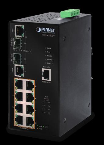 4 watts for each PoE port IP-30 Protection SFP(Mini-GBIC) supports /0 Dual Mode IEEE 802.