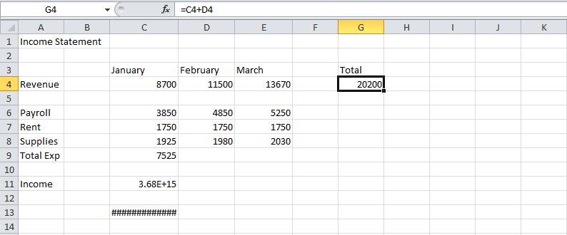 Editing a Formula 1. Click on the cell containing the formula that you would like to edit and the formula will be shown inside the formula (fx) bar at the top (see Figure 27).