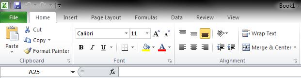 2. From the Home tab, click on the Down Arrow to the right of the font style (example: Calibri), and select the font of your choice (see Figure 46).