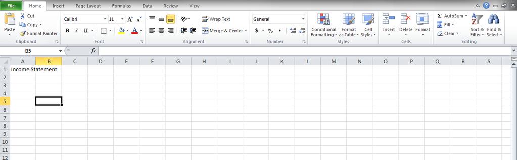 Entering Text 1. Click the cell where you want to enter data and type the text or numbers (see Figure 9). 2. The data you type appears in the active cell and in the formula bar. 3.