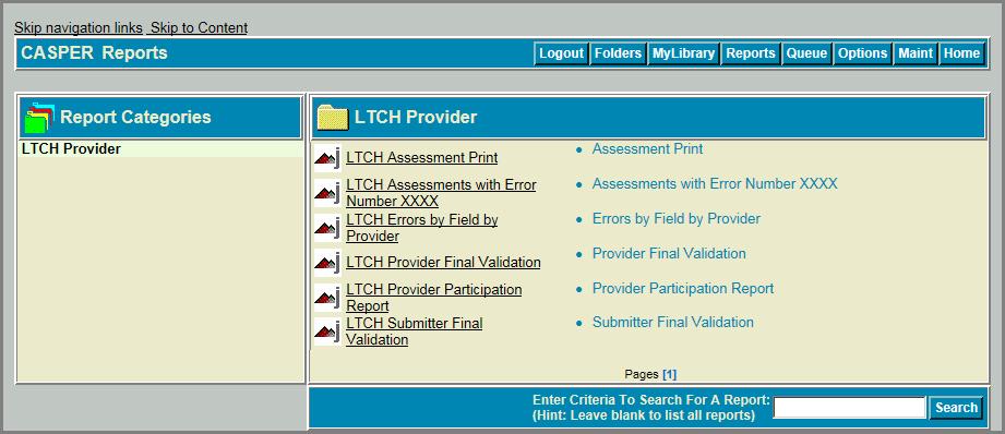LTCH SUBMITTER FINAL VALIDATION REPORT For the instances when the QIES ASAP system cannot produce the systemgenerated LTCH Provider Final Validation report or include all records on the