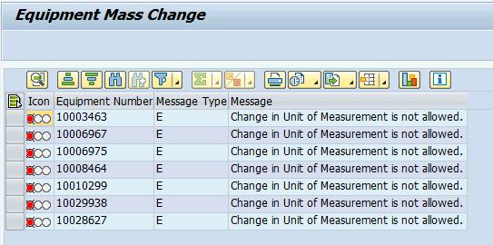 13. If the user attempts to change unit of measurement of an existing active measuring point the program will