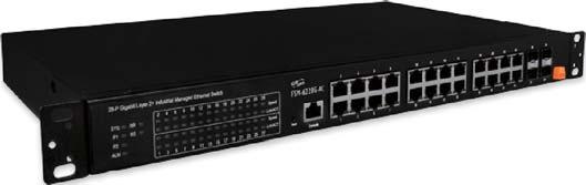 Switch that meets all IEEE 802.3ab/u/x/z Gigabit, Gigabit Ethernet and Ethernet specifications. It provides 24 gigabit Ethernet ports (10/100/1000 Mbps TP) 4 SFP ports.