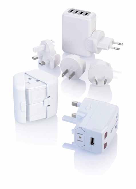 05 Travel Hotel MR UNIVERSE III OD5020-WE Worldwide compatible adaptor. Ideally suited for use with notebooks, video camera s and other mobile devices. Size: 4 x 5 x 6.