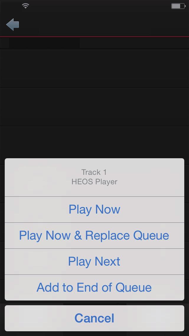 Using the now playing queue HEOS uses a Now Playing Queue to line up music that you want to listen to.