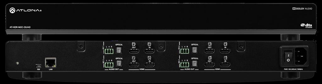 Introduction The Atlona is an audio converter for extracting and downmixing multichannel PCM, Dolby, and DTS audio from HDMI.