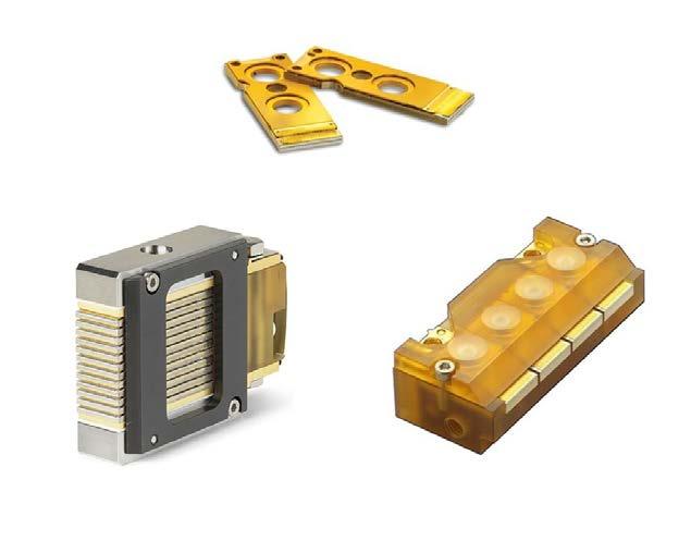 Monsoon Series High Power Laser Diode Bar on Micro-Channel Cooler and Multi-Bar Modules Features: Mounted 10mm laser diode bar, various standard bar configurations (custom bar configurations