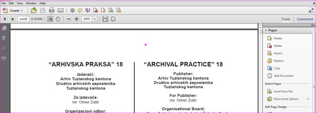 Adobe Acrobat Professional cutting the articles 1.