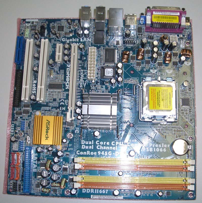 Knowing Your MotherBoard - This is an Intel socket 775 Motherboard.