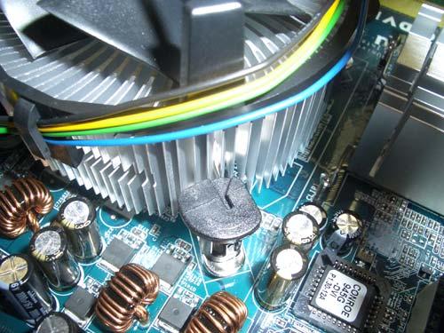 Secure the CPU fan Secure the CPU Fan on the