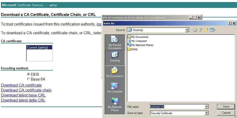 4. The certiﬁcate will be issued and click on "Download certiﬁcate chain" link to download "PKCS #7 Certiﬁcates" types. Note: Copy and paste the certiﬁcate ﬁle under "<installation dir.