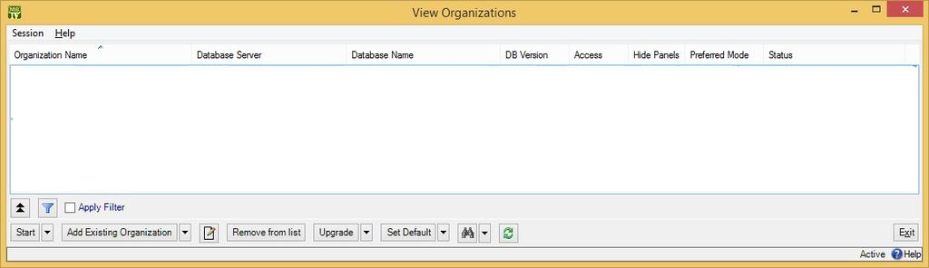 Creating a Maintenance Organization When you first start MainBoss, the software displays a window that lets you create a new maintenance organization (database).