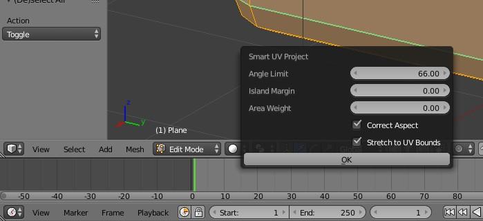 We will divide the view in two parts, then change one of them to show UV editing.
