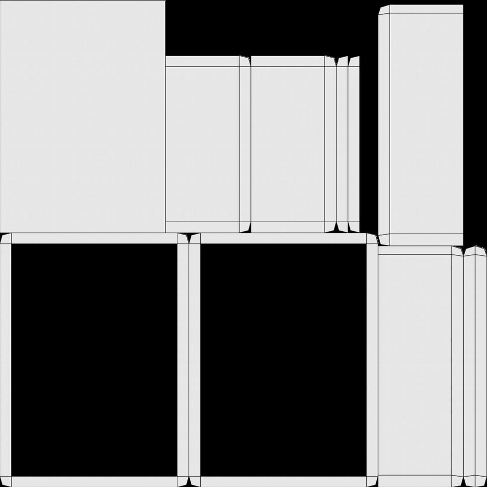 Exported UV Layout looks like this: When you open it in Gimp or Photoshop, you'll see that some parts are transparent, other will be opaque.