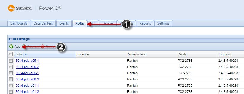 4. Click Add. 5. Type the time server's IP address in the Time Server field then click OK. 6. Click Save Time Settings. Gathering Buffered Data If you plan to manage Dominion PX PDUs, version 1.2.