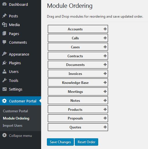 Module Ordering" it will navigate to