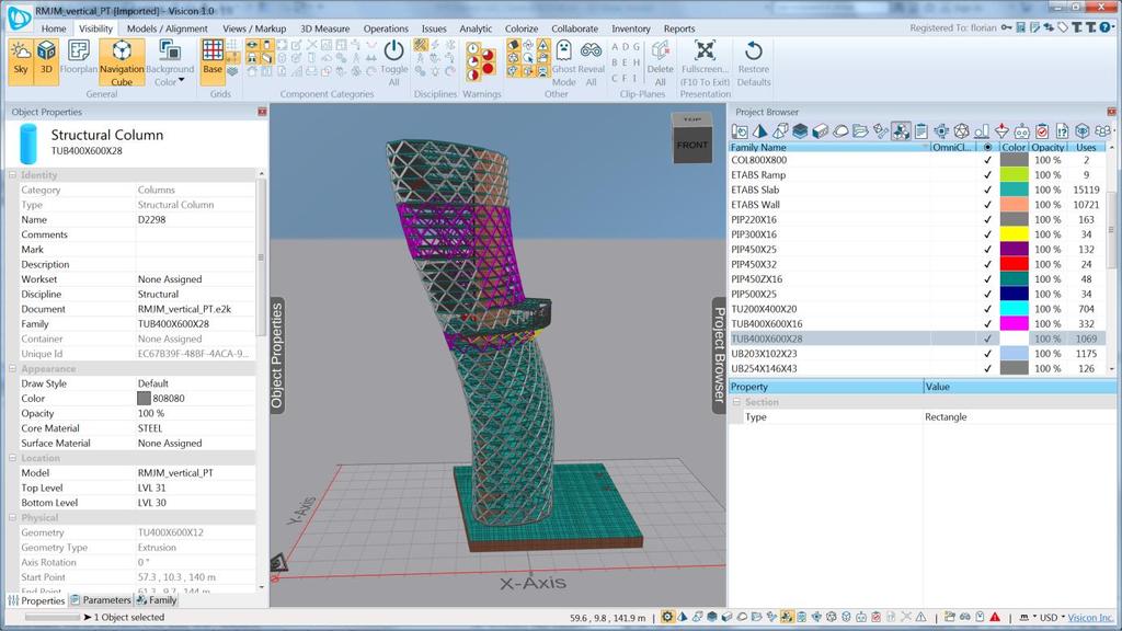 Visicon is about simplicity, speed, instant access to model data and beautiful graphics. Bring your BIM models to life.