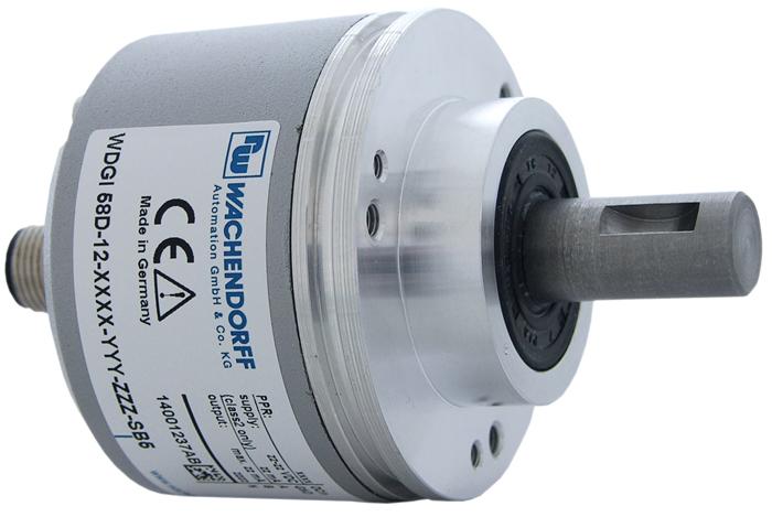 ncoder WDGI D Rugged industrial standard encoder ousing cap die cast aluminum, with particularly ecofriendly powder coating Up to 000 PPR by use of high grad electronics Protection to IP, shaft