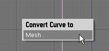 curve to a Mesh.