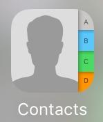 Select which group of contacts you want to see on your mobile contact list.