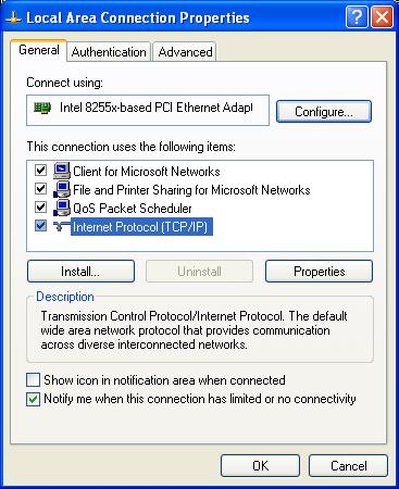 IP Address Configuration The default IP address of the device is 19