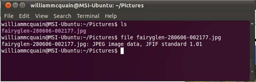 Checking File Info: file Linux Commands 22 You can