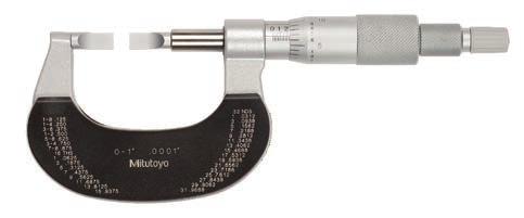 Ratchet stop or friction thimble for exact repetitive readings With Standard bar Range Order No.