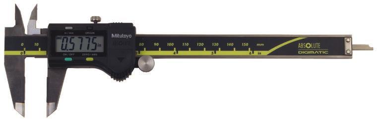 6 Calipers DIGIMATIC ENCODER TECHNOLOGY CALIPER Electronic calipers, keeps track of origin point once it is