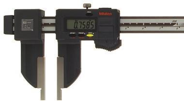 slider moves only when the spring loaded thumb clamp is depressed Can measure OD, ID, depth and steps