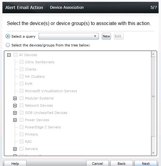 Device Association 7. Emails can be configured to be sent during a specific date/range.