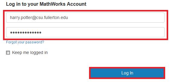 Step Eight Existing Account Users Login with your CSUF email address and the password you used when