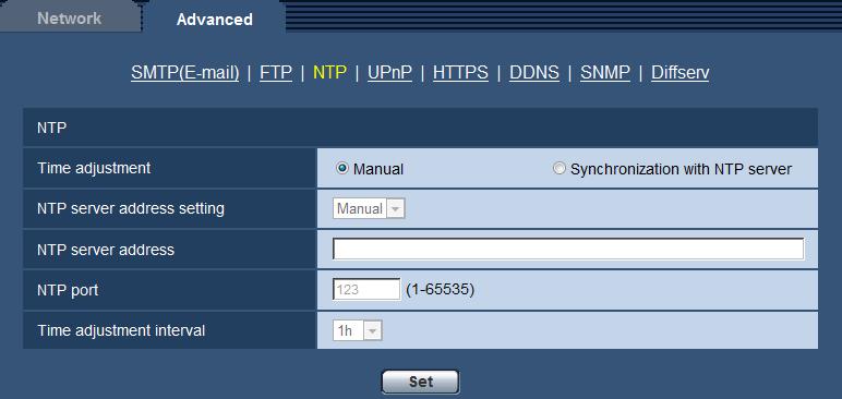 16 Configuring the network settings [Network] IMPORTANT Use an NTP server when the more accurate time & date setting is required for the system operation.
