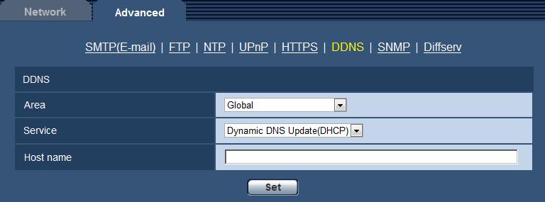 16 Configuring the network settings [Network] Default: 24h 16.5.6 When using Dynamic DNS Update(DHCP) [Host name] Enter the host name to be used for the Dynamic DNS Update service.