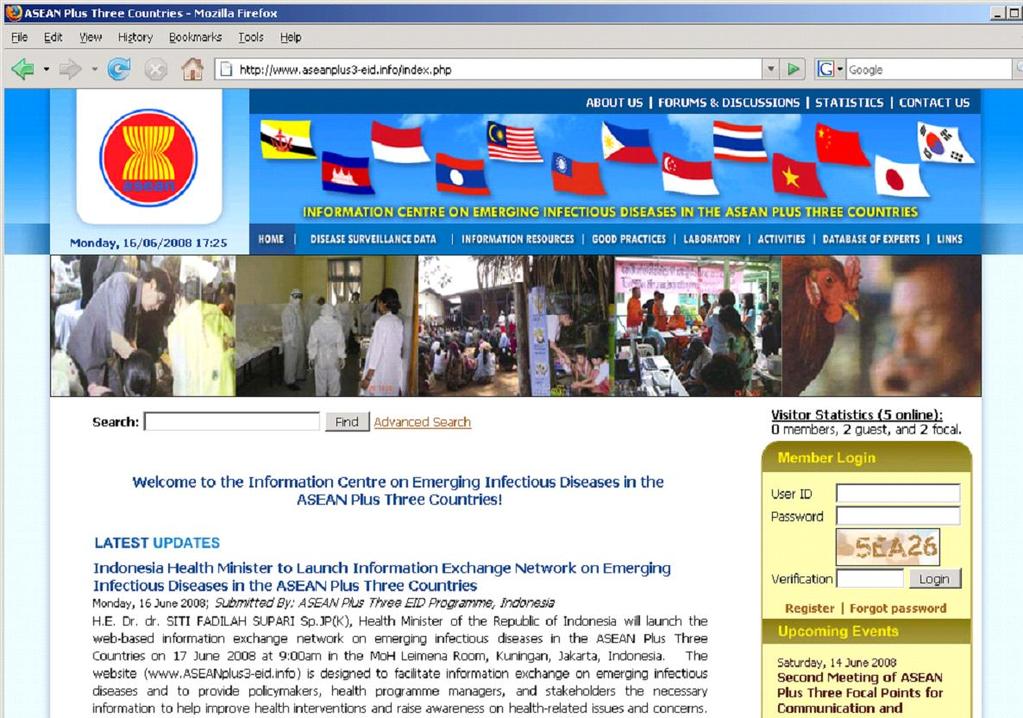 The Regional Website (www.aseanplus3-eid.