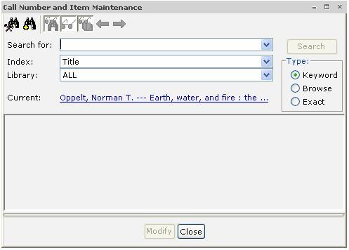 Call Number and Item Maintenance Wizard Overview Use the Call Number and Item Maintenance wizard to add, edit, or delete call number and itemlevel records.