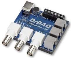 USB Datalogger Oscilloscope input 4 digital I/O Signal generator output Microphone, ph sensor input Light
