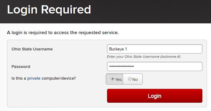 This will direct you to the DocuSign login page. Enter your full OSU email address (e.g. Buckeye.1@osu.