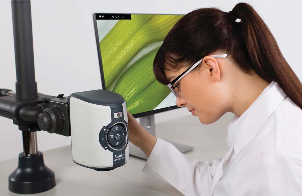 Full-HD (1080p) digital microscope Stunning full-hd 1080p/60fps live video image quality Effortlessly capture full-hd images direct to USB memory stick (without a PC) High quality stand