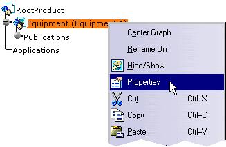 In the RootProduct.CATProduct, if the Equipment.1 is active (double-click Equipment.1) and you select the Equipment.