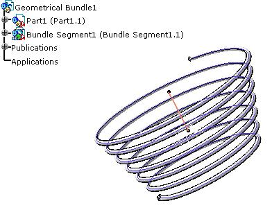 Page 53 The result looks like this: The bundle segment route is associated to the part.