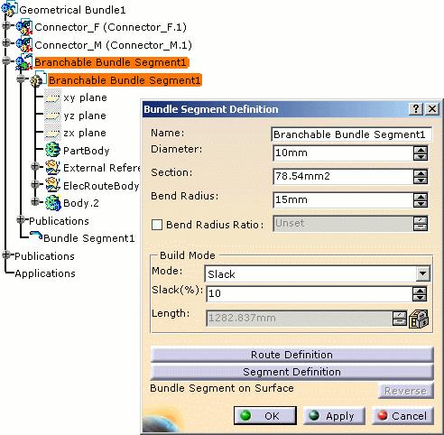 Using Branchable Bundle Segments in V5R12 Onwards Page 77 This task explains how documents containing branchable bundle segments created in V5R10/R11 are managed: These branchable bundle segments are