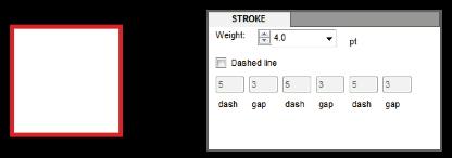 You can also go to the Swatch panel, and select a swatch to use as the stroke color.