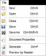 Reference Section In this chapter, you will find detailed explanation of the Main Menu, Control Bar, Tools Bar, Property Panels, Status Bar, and Work Ar