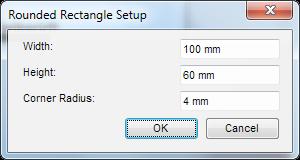 5. Rectangle Tool Use the Rectangle tool to draw a rectangle on the document. When the current tool is the Rectangle tool, the cursor changes to the crosshair.