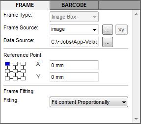 Frame Type The Frame Type box shows the type of element for the currently selected element. Frame Source Select the database column to which the current variable element is linked to.