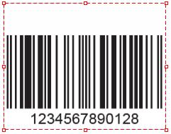 does not consider external elements as part of the barcode.