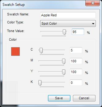 Duplicate Swatch Select a swatch by clicking on it and the select this option to create a new swatch based on the selected swatch in the Swatch Setup dialog.