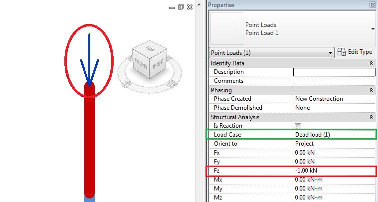Hosted Area load The example on how the loads are exported from Revit to FEM-Design is shown in following Figures.