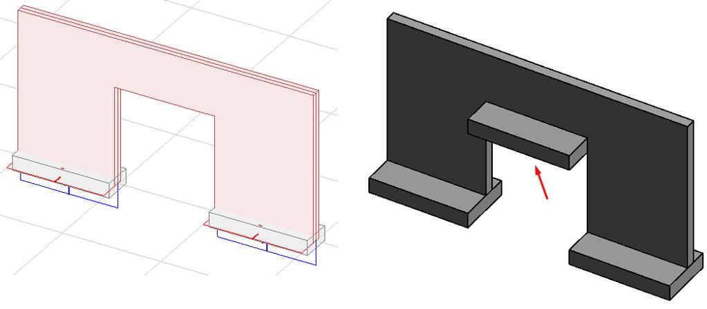 9.4. Profiled panels Profiled plate panels created in FEM-Design model can be saved to struxml as plate elements and imported to Revit as Floor: Structural.